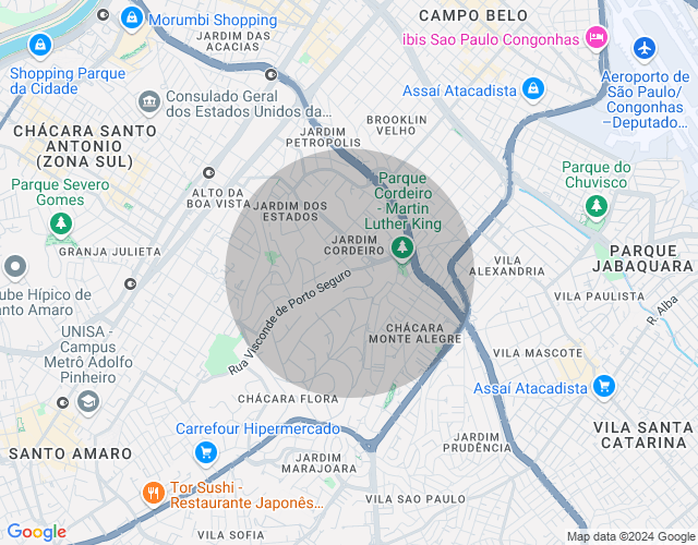 Imóvel no mapa