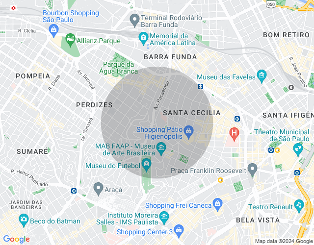Imóvel no mapa