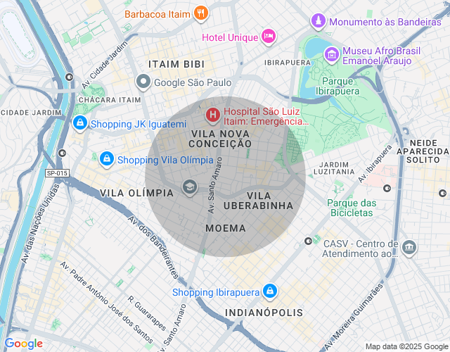 Imóvel no mapa