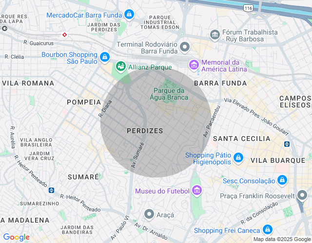 Imóvel no mapa