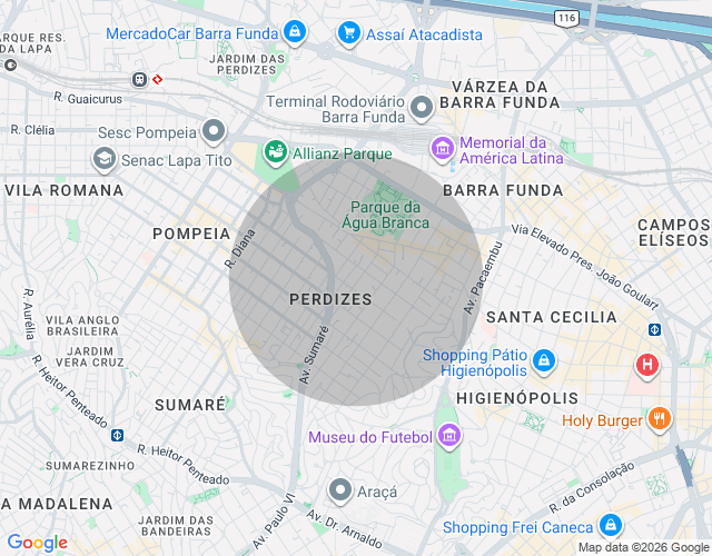 Imóvel no mapa