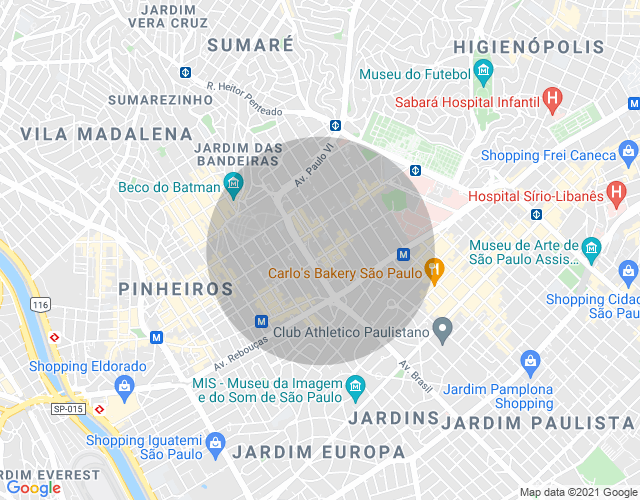 Imóvel no mapa