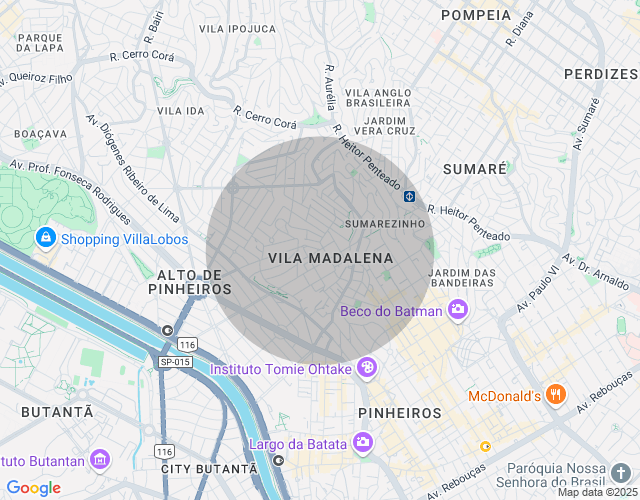 Imóvel no mapa