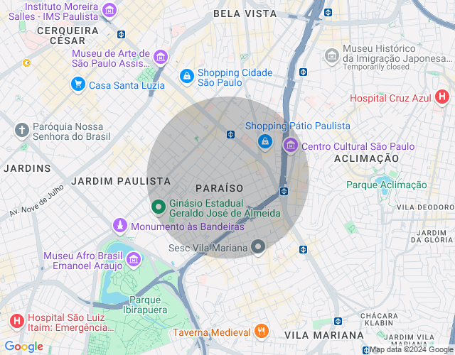 Imóvel no mapa