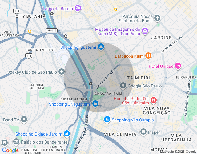 Imóvel no mapa