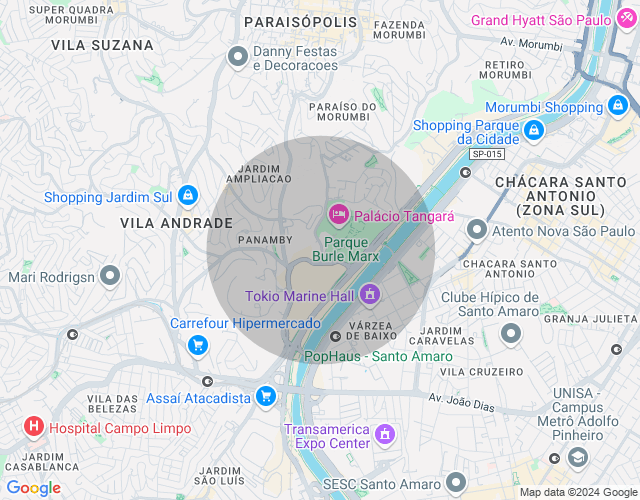 Imóvel no mapa