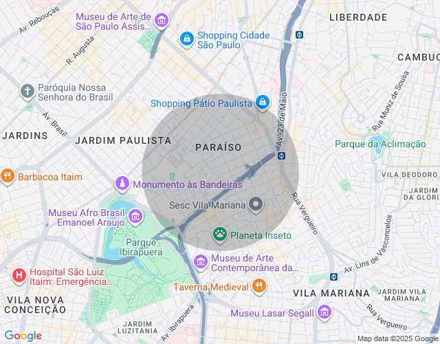 Imóvel no mapa