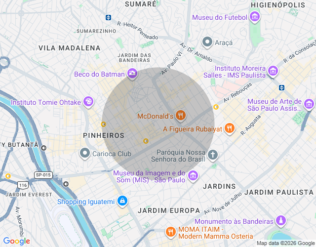 Imóvel no mapa