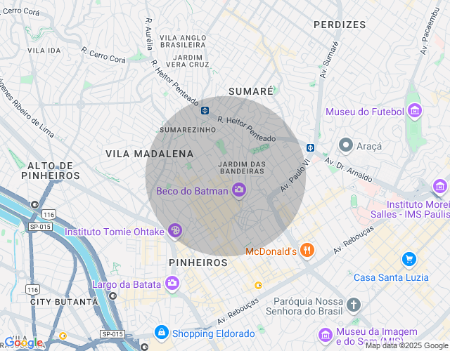 Imóvel no mapa