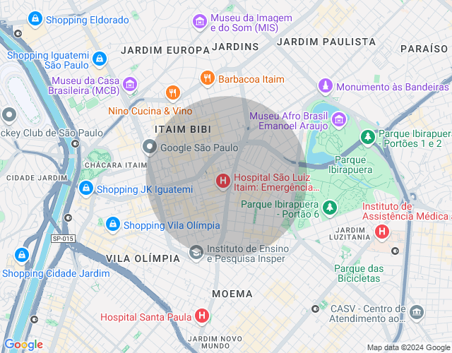 Imóvel no mapa