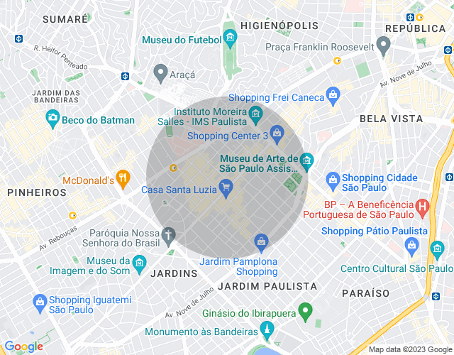 Imóvel no mapa
