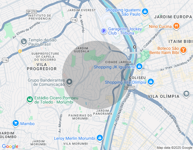 Imóvel no mapa
