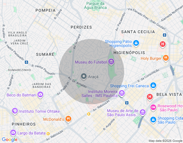 Imóvel no mapa