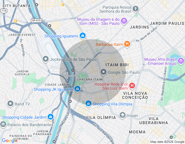 Imóvel no mapa