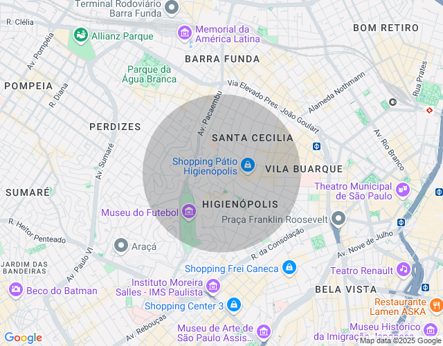 Imóvel no mapa