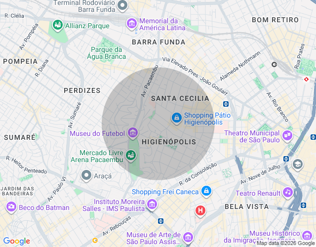 Imóvel no mapa