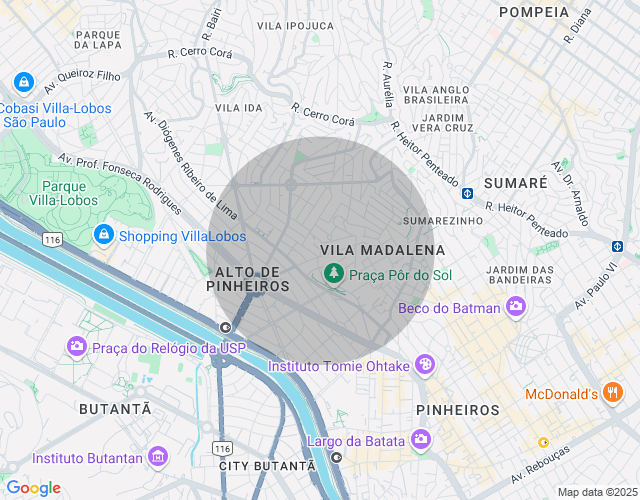 Imóvel no mapa