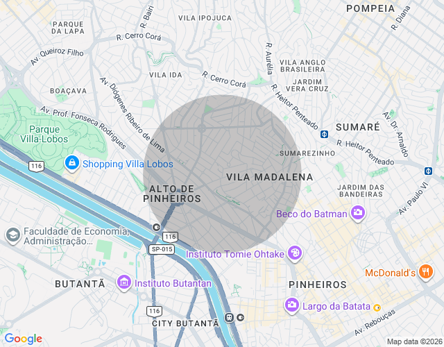 Imóvel no mapa