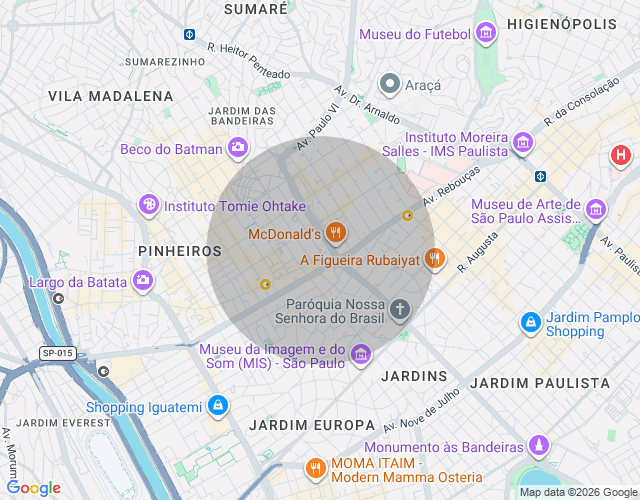 Imóvel no mapa