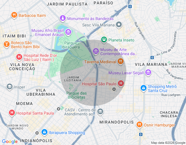 Imóvel no mapa