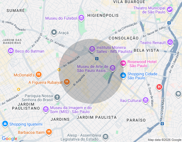 Imóvel no mapa