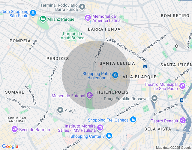 Imóvel no mapa