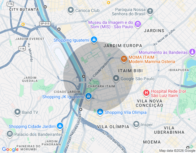 Imóvel no mapa