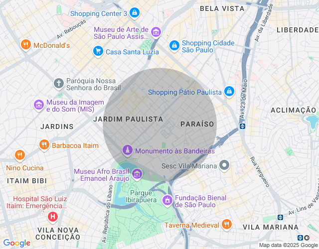 Imóvel no mapa