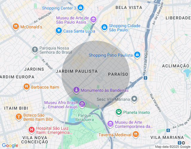 Imóvel no mapa