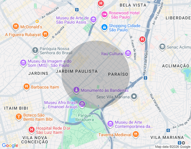 Imóvel no mapa
