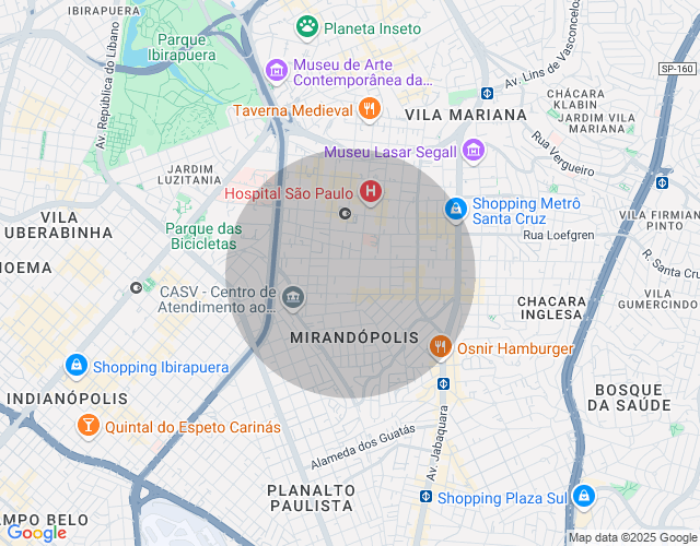 Imóvel no mapa