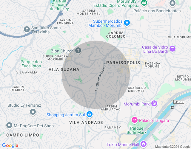 Imóvel no mapa