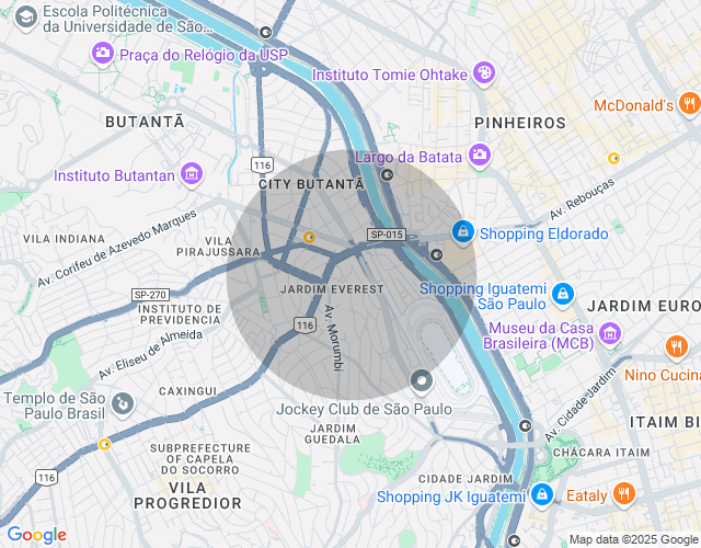 Imóvel no mapa