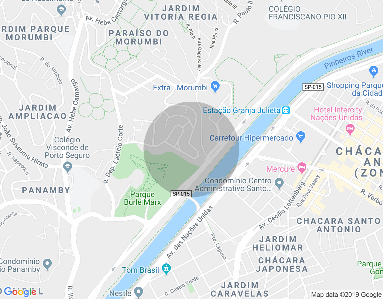 Imóvel no mapa
