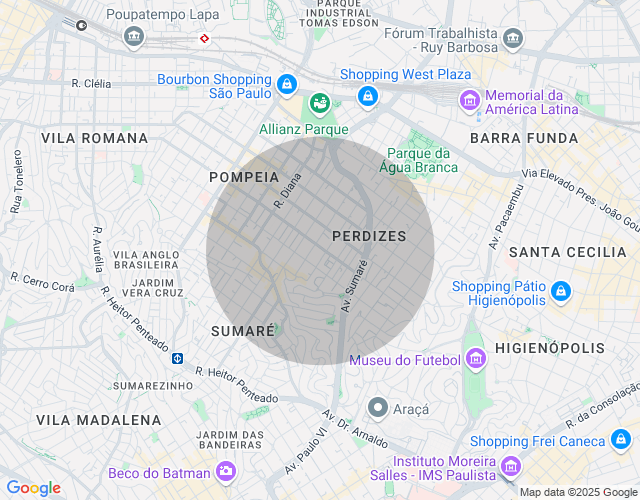 Imóvel no mapa