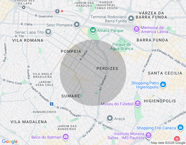 Imóvel no mapa