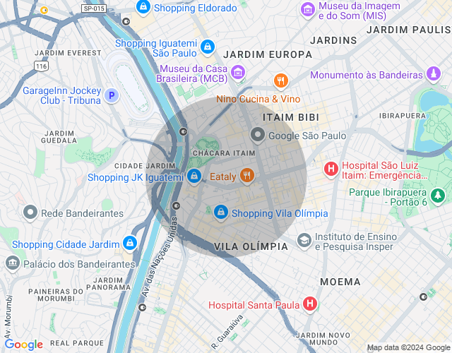 Imóvel no mapa
