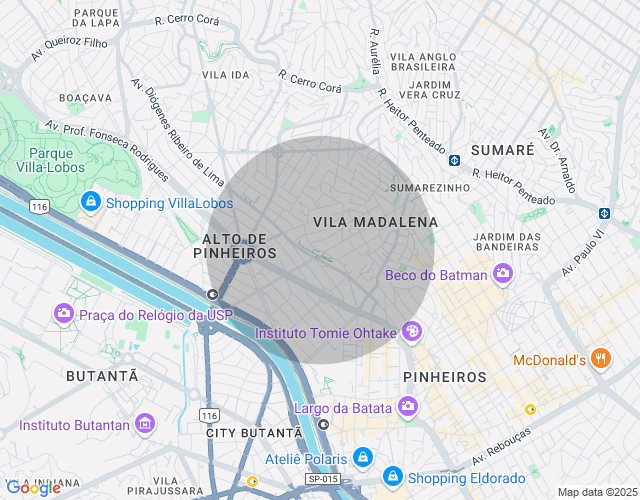 Imóvel no mapa
