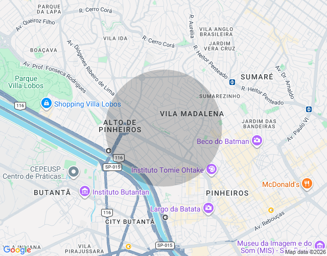 Imóvel no mapa