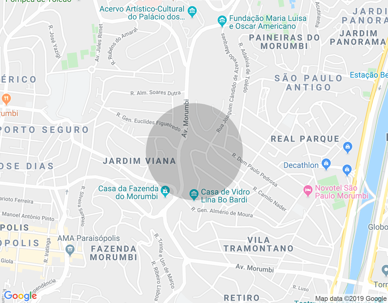 Imóvel no mapa