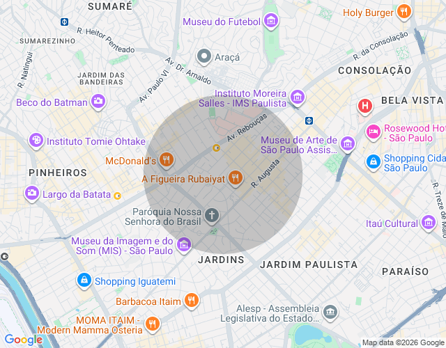 Imóvel no mapa