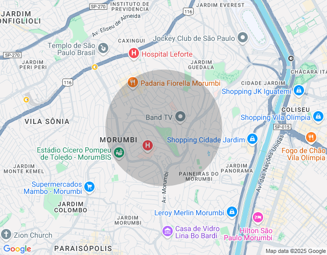 Imóvel no mapa
