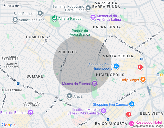 Imóvel no mapa