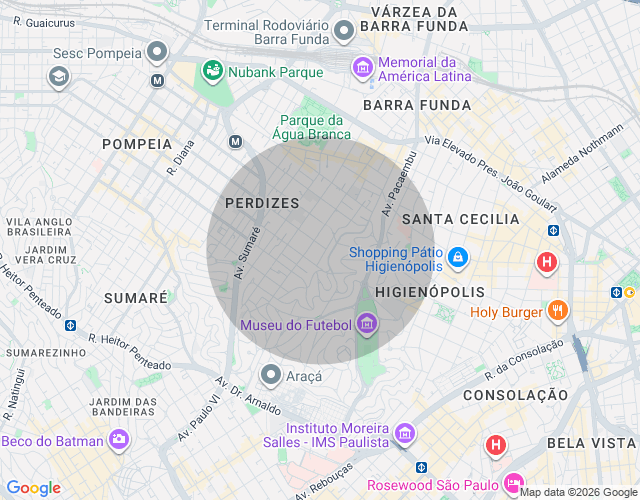 Imóvel no mapa
