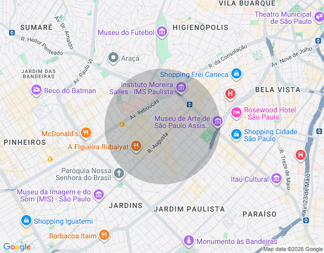 Imóvel no mapa