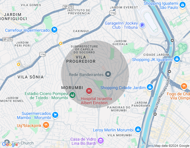 Imóvel no mapa