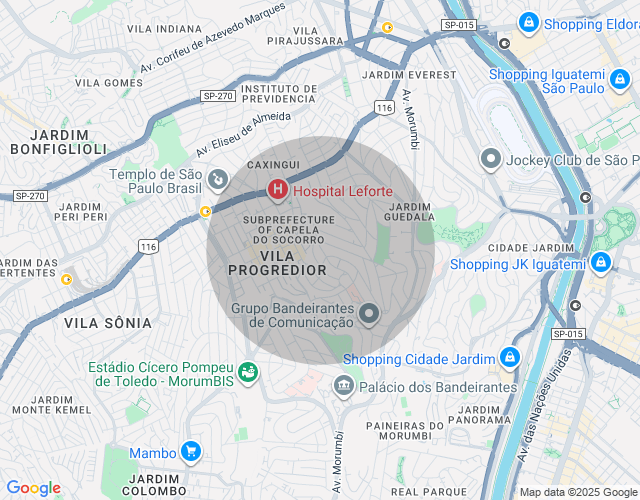 Imóvel no mapa