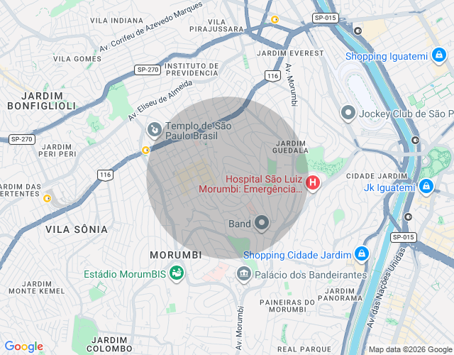 Imóvel no mapa