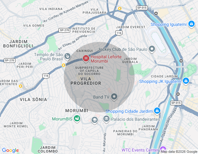 Imóvel no mapa