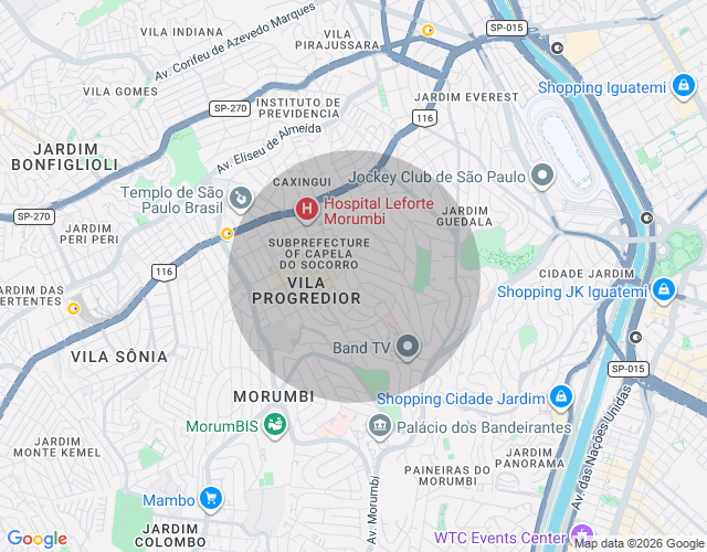 Imóvel no mapa